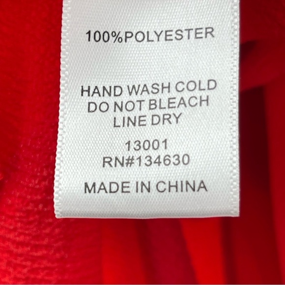 Anthropologie Sunday in Brooklyn Red Asymmetric Ruffled Sleeveless Top Size Med. - Picture 8 of 8